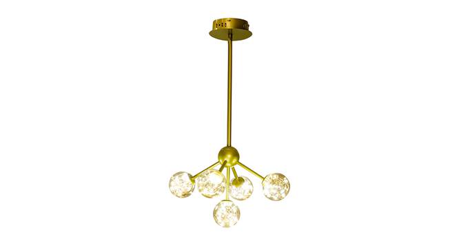 Cassia Metal Chandeliers (Gold) by Urban Ladder - Design 1 Side View - 824508