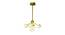Cassia Metal Chandeliers (Gold) by Urban Ladder - Design 1 Side View - 824508
