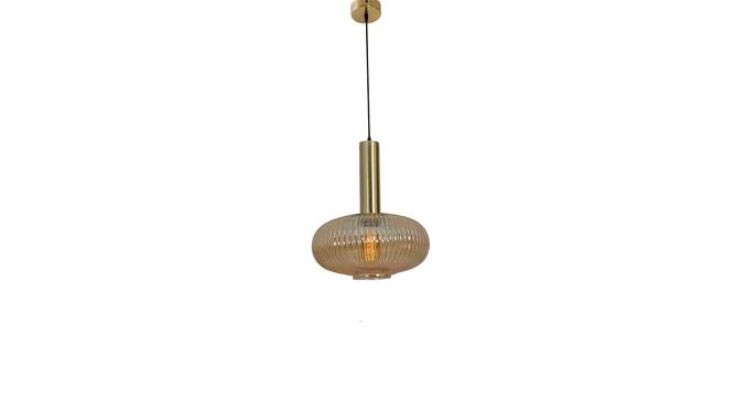 Ace Glass Hanging Lights (Gold) by Urban Ladder - Design 1 Side View - 824629