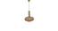 Ace Glass Hanging Lights (Gold) by Urban Ladder - Design 1 Side View - 824629