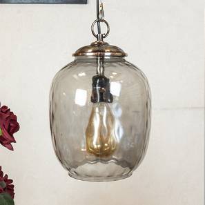 Home Decor In Cuddapah Design Elthea Glass Hanging Light (Grey)