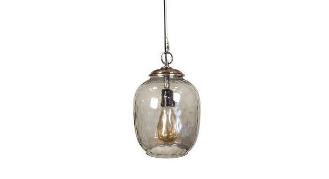 Elthea Glass Hanging Lights (Grey) by Urban Ladder - Front View Design 1 - 824659