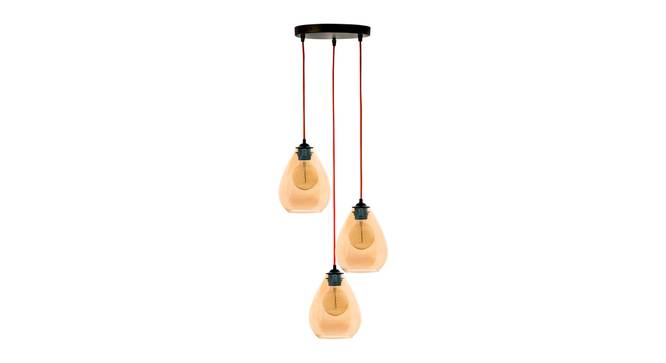 Cleo Glass Hanging Lights (Gold) by Urban Ladder - Front View Design 1 - 824669