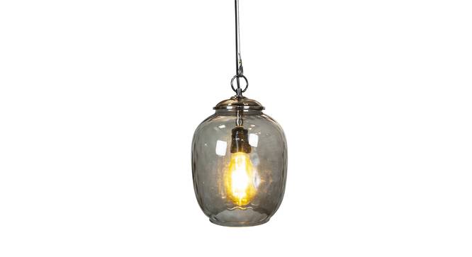 Elthea Glass Hanging Lights (Grey) by Urban Ladder - Design 1 Side View - 824678