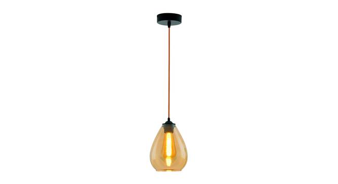 Belle Glass Hanging Lights (Gold) by Urban Ladder - Design 1 Side View - 824685