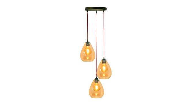 Cleo Glass Hanging Lights (Gold) by Urban Ladder - Design 1 Side View - 824686