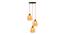 Cleo Glass Hanging Lights (Gold) by Urban Ladder - Design 1 Side View - 824686