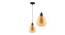 Belle Glass Hanging Lights (Gold) by Urban Ladder - Ground View Design 1 - 824719