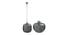 Atlas Glass Hanging Lights (Grey) by Urban Ladder - Ground View Design 1 - 824794