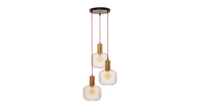 Elsa Glass Hanging Lights (White) by Urban Ladder - Design 1 Side View - 825058