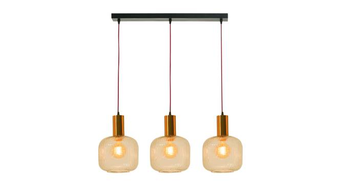 Maurice Glass Hanging Lights (White) by Urban Ladder - Design 1 Side View - 825060