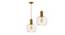Penny Glass Hanging Lights (White) by Urban Ladder - Ground View Design 1 - 825087