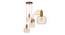 Elsa Glass Hanging Lights (White) by Urban Ladder - Rear View Design 1 - 825090