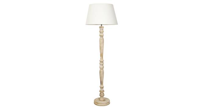 Maja Wood Floor Lamps (White) by Urban Ladder - Design 1 Side View - 825164