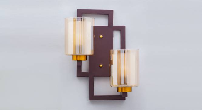 Lachlan Metal Wall Lamps (Brown) by Urban Ladder - Design 1 Side View - 826267