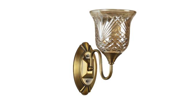 Houston Glass Wall Lamps (Gold) by Urban Ladder - Front View Design 1 - 826298