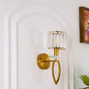 Lighting In Ghaziabad Design Mariel Glass Wall Light (Gold)
