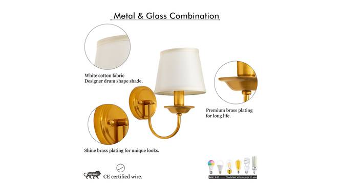 Ryker Metal Wall Lamps (Gold) by Urban Ladder - Front View Design 1 - 826329