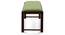 Oribi Upholstered Dining Bench (Mahogany Finish, Avocado Green) by Urban Ladder - Storage Image - 