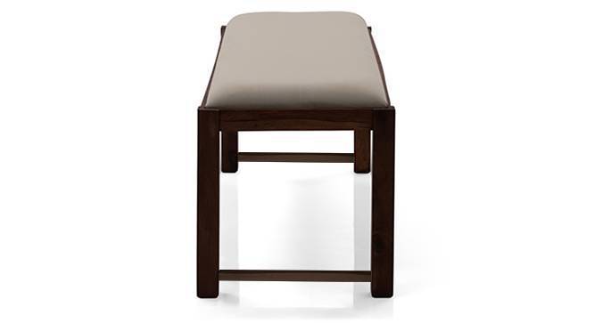 Oribi Upholstered Dining Bench (Mahogany Finish, Wheat Brown) by Urban Ladder - Close View - 