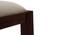 Oribi Upholstered Dining Bench (Mahogany Finish, Wheat Brown) by Urban Ladder - Ground View - 