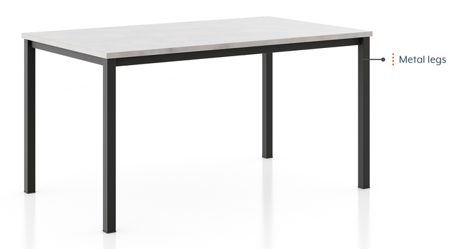 Roux Dining table (Black Finish) by Urban Ladder - - 827010