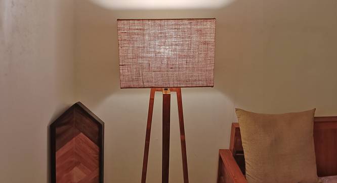 Catapult Beige Jute Floor Lamp with Beige Jute Base (Brown) by Urban Ladder - Design 1 Side View - 827545