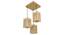 Elegant Beige Solid Wood Cluster   Hanging Light (Beige) by Urban Ladder - Design 1 Side View - 827727