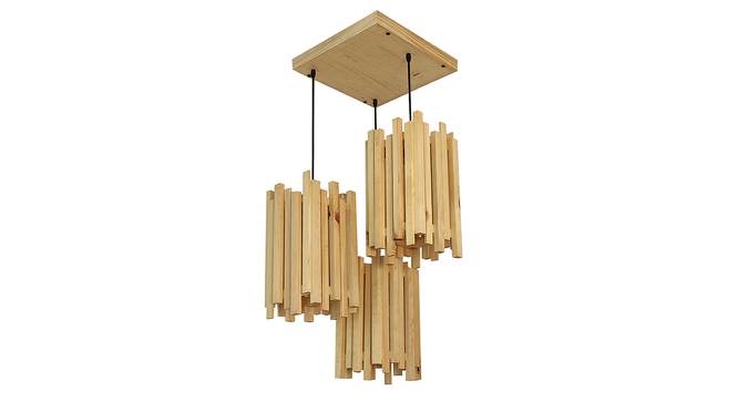 Palisade Beige Solid Wood Cluster Hanging Light (Beige) by Urban Ladder - Design 1 Side View - 827730