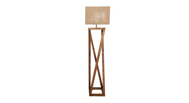 Remy Beige Jute Floor Lamp with Beige Jute Base (Brown) by Urban Ladder - Design 1 Side View - 827755