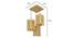 Palisade Beige Solid Wood Cluster Hanging Light (Beige) by Urban Ladder - Ground View Design 1 - 827764