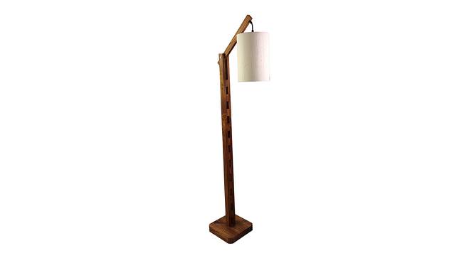 Hinge Beige Jute Floor Lamp with Beige Jute Base (Brown) by Urban Ladder - Design 1 Side View - 827873