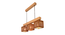 Lyon Beige Solid Wood Cluster Hanging  Light (Beige) by Urban Ladder - Front View Design 1 - 827933