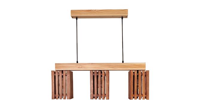 Elegant Beige Solid Wood Cluster  Hanging Light (Beige) by Urban Ladder - Design 1 Side View - 827976