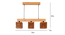 Lyon Beige Solid Wood Cluster Hanging  Light (Beige) by Urban Ladder - Ground View Design 1 - 827989