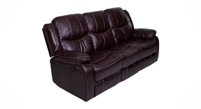 Scotland Leatherette Recliner Sofa 1 Seater With Rocker In Brown (Brown, Three Seater) by Urban Ladder - - 