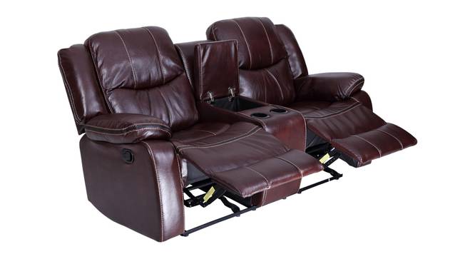 Scotland Leatherette Recliner Sofa 1 Seater With Rocker In Brown (Brown, Two Seater) by Urban Ladder - - 