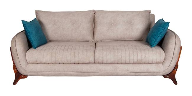 Trend Fabric Sofa (Beige) (3-seater Custom Set - Sofas, None Standard Set - Sofas, Beige, Fabric Sofa Material, Regular Sofa Size, Regular Sofa Type)