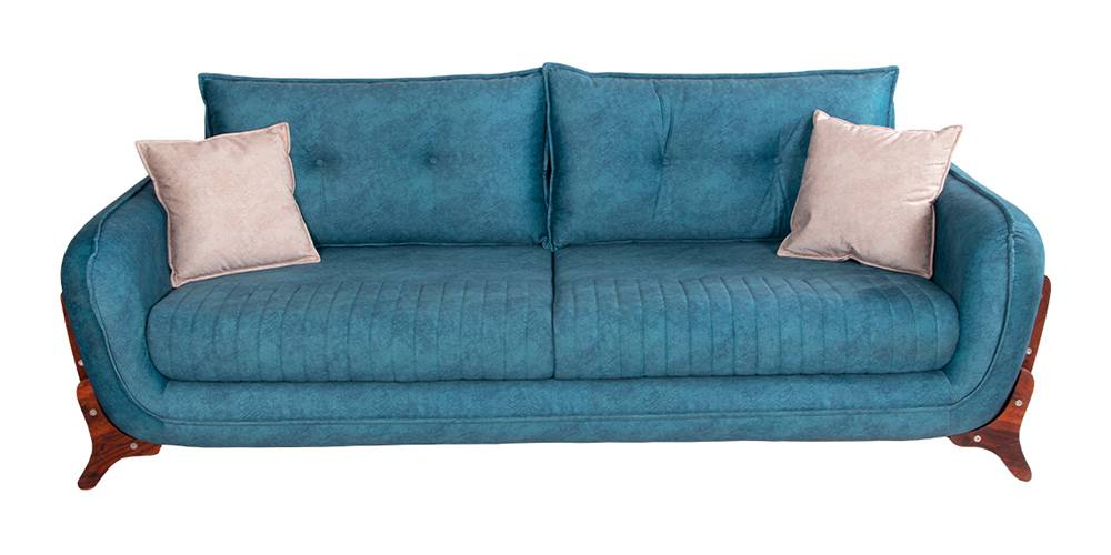 Trend Fabric Sofa (Blue) by Urban Ladder - - 