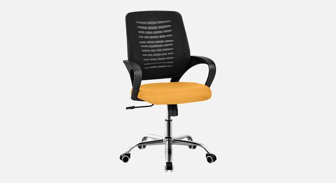 Wave Breathable Mesh Ergonomic Chair in Orange Colour (Yellow) by Urban Ladder - Design 1 Side View - 829381