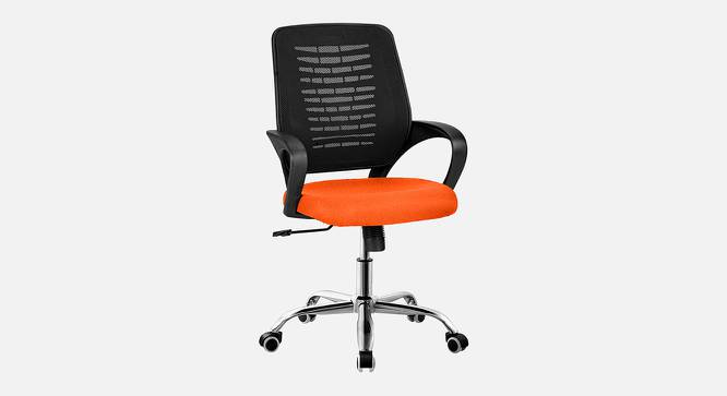 Wave Breathable Mesh Ergonomic Chair in Orange Colour (Orange) by Urban Ladder - Design 1 Side View - 829382
