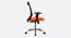 Sento Breathable Mesh Ergonomic Chair in Orange Colour (Orange) by Urban Ladder - Ground View Design 1 - 829395