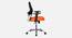 Viva Breathable Mesh Ergonomic Chair Without Headrest in Orange Colour (Orange) by Urban Ladder - Ground View Design 1 - 829415