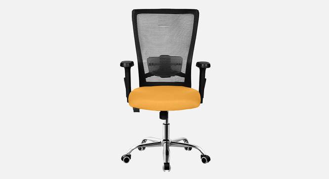 Mica Breathable Mesh Ergonomic Chair in Orange Colour (Yellow) by Urban Ladder - Front View Design 1 - 829502