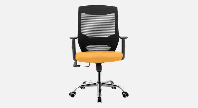 Sento Breathable Mesh Ergonomic Chair in Orange Colour (Yellow) by Urban Ladder - Front View Design 1 - 829508