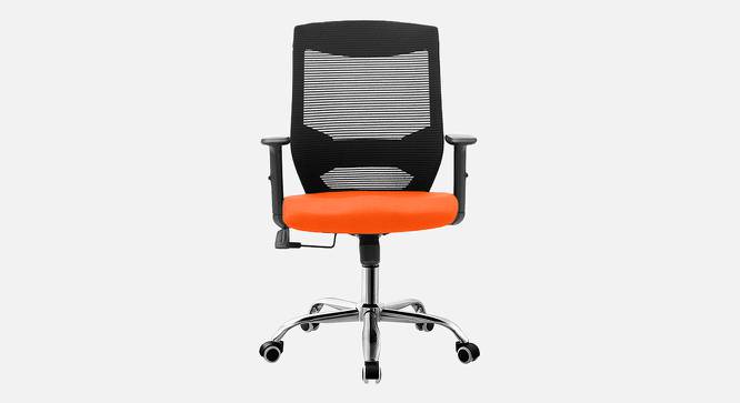 Sento Breathable Mesh Ergonomic Chair in Orange Colour (Orange) by Urban Ladder - Front View Design 1 - 829510
