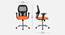 Vega Breathable Mesh Ergonomic ChairWithout Headrest  in Orange Colour (Orange) by Urban Ladder - Design 1 Dimension - 829512