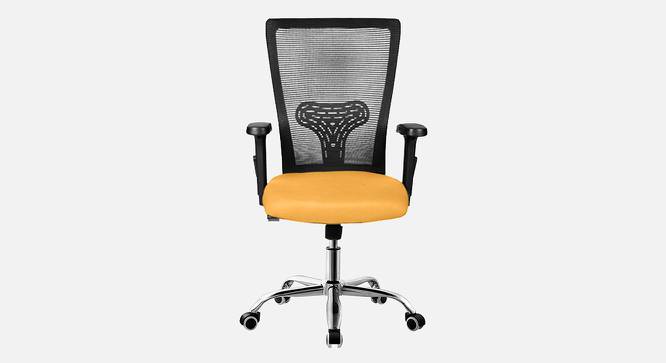 Spam Breathable Mesh Ergonomic Chair Without Headrest in Orange Colour (Yellow) by Urban Ladder - Front View Design 1 - 829516