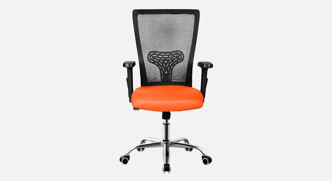 Spam Breathable Mesh Ergonomic Chair Without Headrest in Orange Colour (Orange) by Urban Ladder - Front View Design 1 - 829517