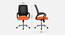 Wave Breathable Mesh Ergonomic Chair in Orange Colour (Orange) by Urban Ladder - Design 1 Dimension - 829524